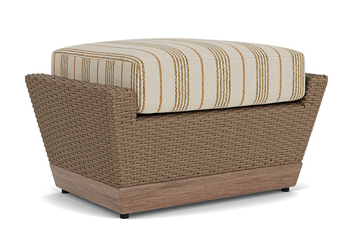 Lloyd Flanders - Charisma Ottoman In Brindle Finish With Amber Waves Fabric - 4210175142044 view 1