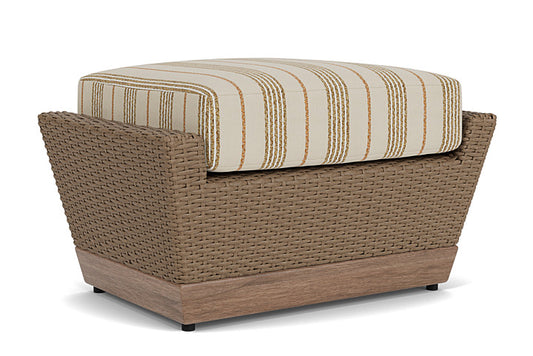 Lloyd Flanders - Charisma Ottoman In Brindle Finish With Amber Waves Fabric - 4210175142044 view 1