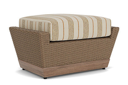 Lloyd Flanders - Charisma Ottoman In Brindle Finish With Amber Waves Fabric - 4210175142044 view 2