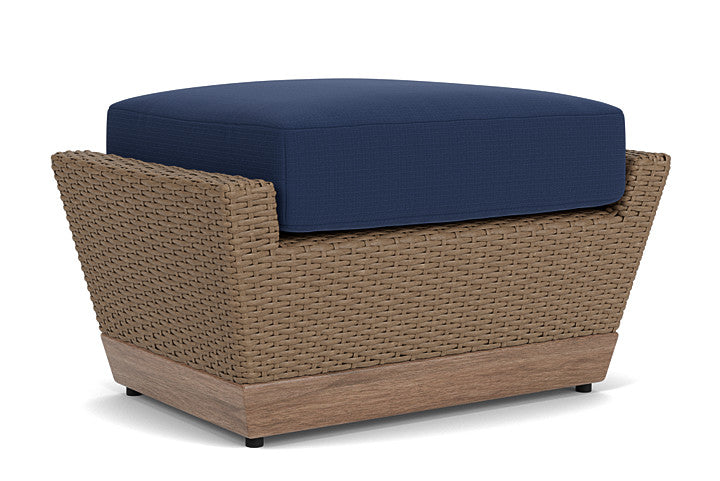 Lloyd Flanders - Charisma Ottoman In Brindle Finish With Beach Navy Fabric - 4210175142013 view 2