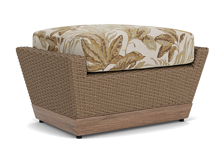 Lloyd Flanders - Charisma Ottoman In Brindle Finish With Botanic Willow Fabric - 421017514164 view 1