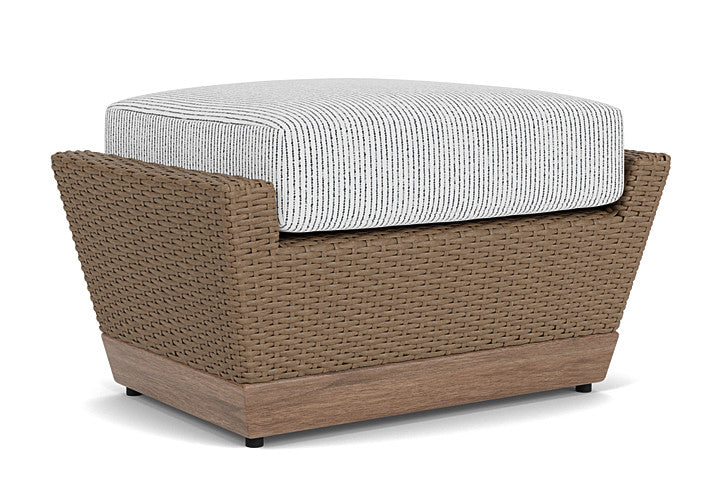 Lloyd Flanders - Charisma Ottoman In Brindle Finish With Burson Domino Fabric - 4210175142035 view 1