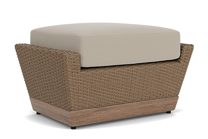 Lloyd Flanders - Charisma Ottoman In Brindle Finish With Callen Driftwood Fabric - 4210175142023 view 1