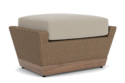 Lloyd Flanders - Charisma Ottoman In Brindle Finish With Callen Driftwood Fabric - 4210175142023 view 1