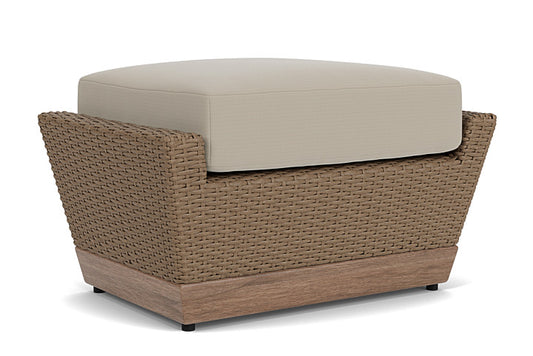 Lloyd Flanders - Charisma Ottoman In Brindle Finish With Callen Driftwood Fabric - 4210175142023 view 1