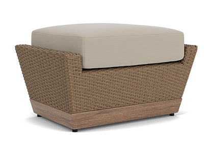 Lloyd Flanders - Charisma Ottoman In Brindle Finish With Callen Driftwood Fabric - 4210175142023 view 2