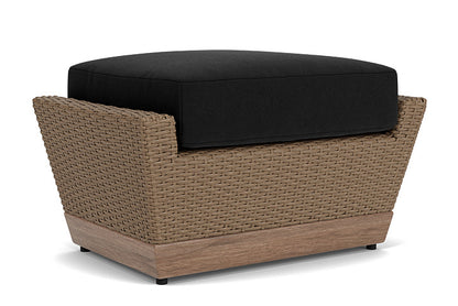 Lloyd Flanders - Charisma Ottoman In Brindle Finish With Canvas Black Fabric - 421017514157 view 2