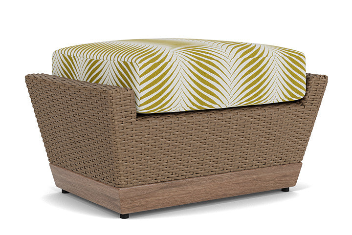 Lloyd Flanders - Charisma Ottoman In Brindle Finish With Clock Out Dew Fabric - 4210175142083 view 2
