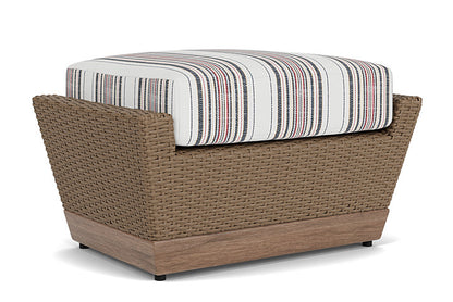 Lloyd Flanders - Charisma Ottoman In Brindle Finish With Deering Cadet Fabric - 4210175142047 view 1