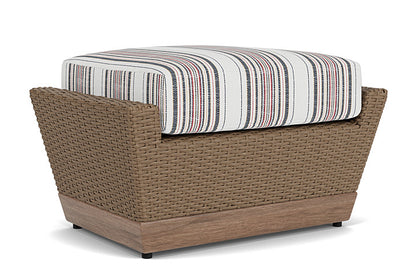 Lloyd Flanders - Charisma Ottoman In Brindle Finish With Deering Cadet Fabric - 4210175142047 view 2