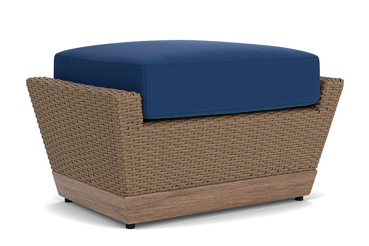 Lloyd Flanders - Charisma Ottoman In Brindle Finish With Flagship Lapis Fabric - 4210175141813 view 1