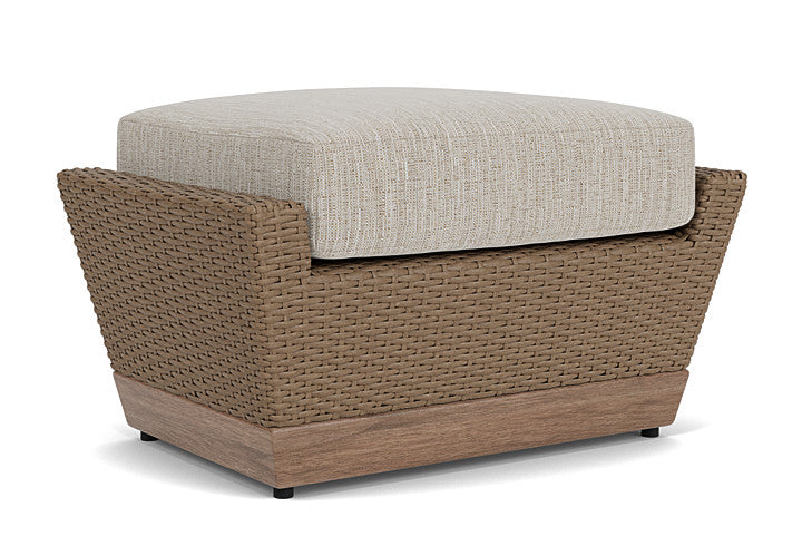 Lloyd Flanders - Charisma Ottoman In Brindle Finish With Friendly Flax Fabric - 4210175142026 view 1