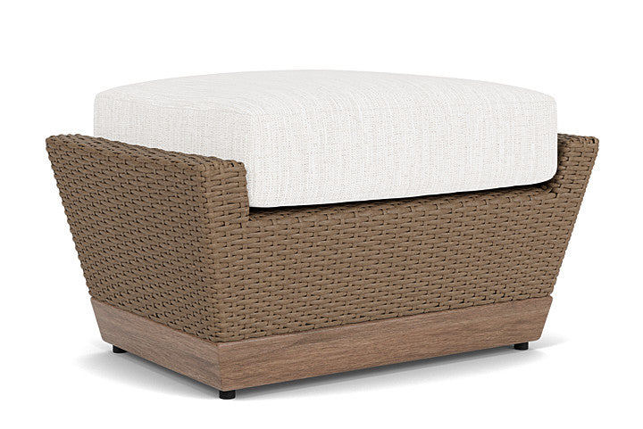 Lloyd Flanders - Charisma Ottoman In Brindle Finish With Friendly Natural Fabric - 4210175142042 view 1
