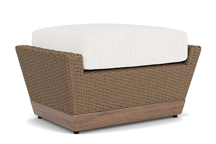 Lloyd Flanders - Charisma Ottoman In Brindle Finish With Friendly Natural Fabric - 4210175142042 view 2