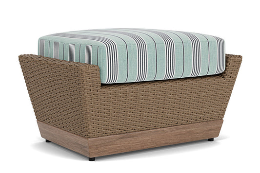 Lloyd Flanders - Charisma Ottoman In Brindle Finish With Hansen Seaglass Fabric - 4210175141926 view 1