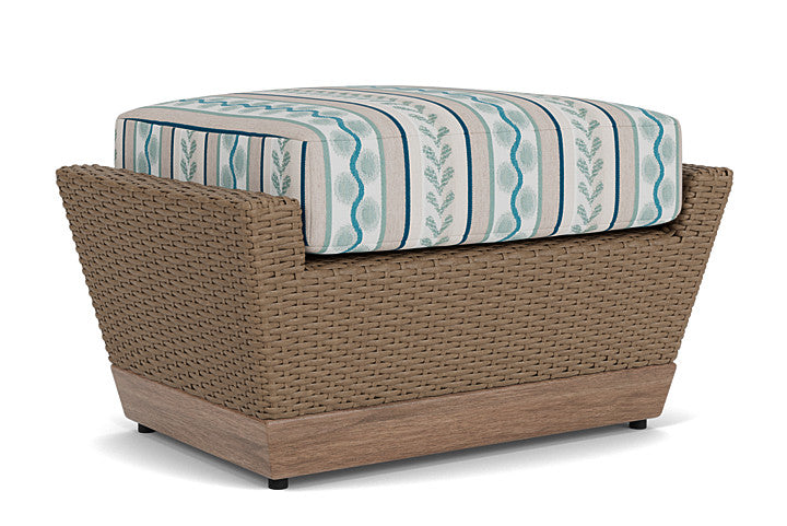 Lloyd Flanders - Charisma Ottoman In Brindle Finish With Ilona Resort Fabric - 4210175142069 view 1