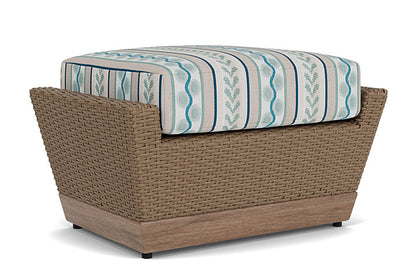 Lloyd Flanders - Charisma Ottoman In Brindle Finish With Ilona Resort Fabric - 4210175142069 view 1
