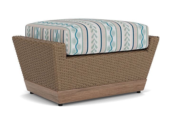 Lloyd Flanders - Charisma Ottoman In Brindle Finish With Ilona Resort Fabric - 4210175142069 view 2