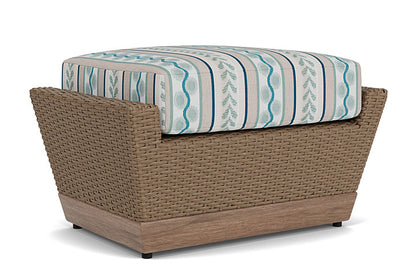 Lloyd Flanders - Charisma Ottoman In Brindle Finish With Ilona Resort Fabric - 4210175142069 view 2