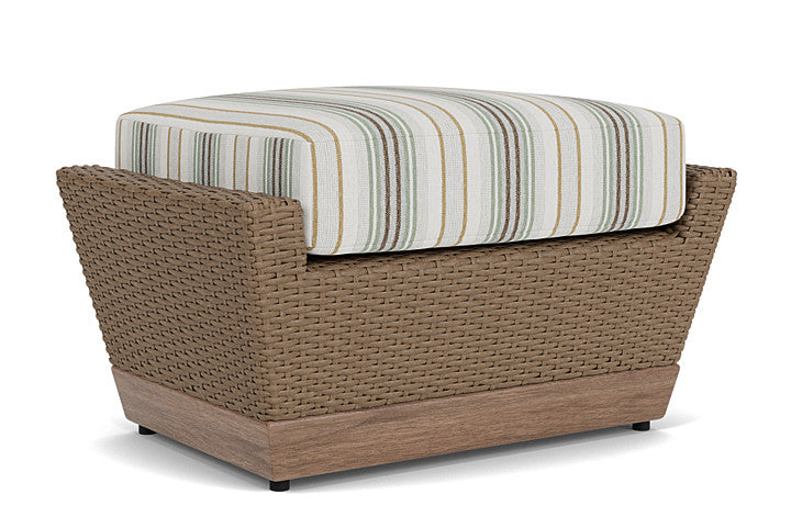 Lloyd Flanders - Charisma Ottoman In Brindle Finish With Jansen Eucalyptus Fabric - 4210175142061 view 1