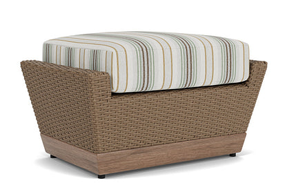 Lloyd Flanders - Charisma Ottoman In Brindle Finish With Jansen Eucalyptus Fabric - 4210175142061 view 2