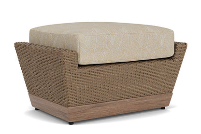 Lloyd Flanders - Charisma Ottoman In Brindle Finish With Laurel Ecru Fabric - 4210175142057 view 1
