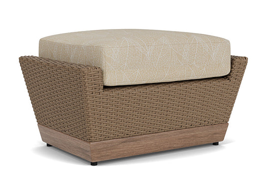 Lloyd Flanders - Charisma Ottoman In Brindle Finish With Laurel Ecru Fabric - 4210175142057 view 1