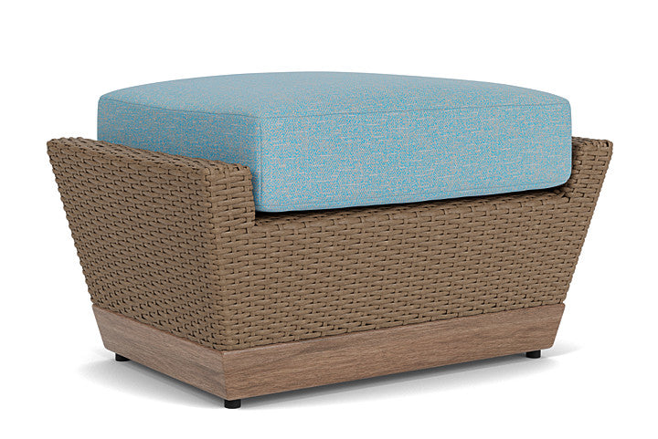 Lloyd Flanders - Charisma Ottoman In Brindle Finish With Leeds Light Blue Fabric - 4210175142058 view 2