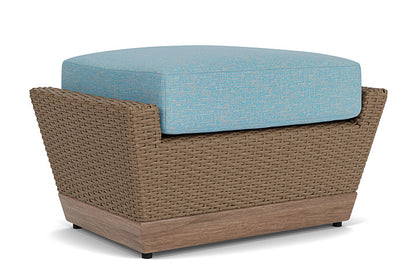 Lloyd Flanders - Charisma Ottoman In Brindle Finish With Leeds Light Blue Fabric - 4210175142058 view 2
