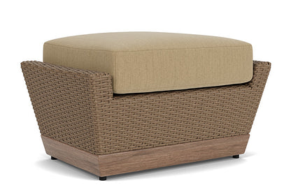 Lloyd Flanders - Charisma Ottoman In Brindle Finish With Loveboat Saffron Fabric - 4210175142009 view 2