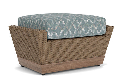 Lloyd Flanders - Charisma Ottoman In Brindle Finish With Luna Mist Fabric - 4210175142070 view 1