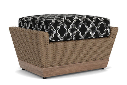 Lloyd Flanders - Charisma Ottoman In Brindle Finish With Luna Onyx Fabric - 4210175142071 view 1