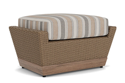 Lloyd Flanders - Charisma Ottoman In Brindle Finish With Purveyor Pewter Fabric - 421017514146 view 1