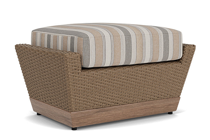 Lloyd Flanders - Charisma Ottoman In Brindle Finish With Purveyor Pewter Fabric - 421017514146 view 2