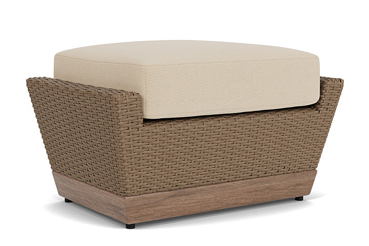 Lloyd Flanders - Charisma Ottoman In Brindle Finish With Raindrop Almond Fabric - 4210175142055 view 1