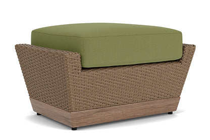 Lloyd Flanders - Charisma Ottoman In Brindle Finish With Reflections Grass Fabric - 4210175142051 view 2