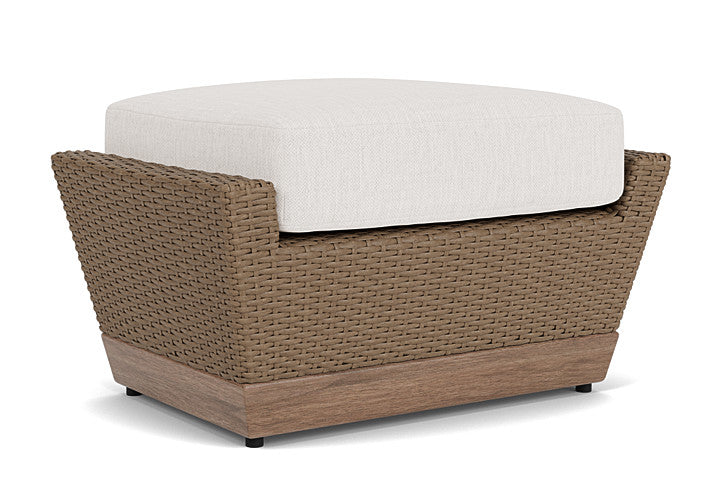 Lloyd Flanders - Charisma Ottoman In Brindle Finish With Reflections Snow Fabric - 4210175142014 view 1