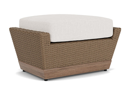 Lloyd Flanders - Charisma Ottoman In Brindle Finish With Reflections Snow Fabric - 4210175142014 view 2