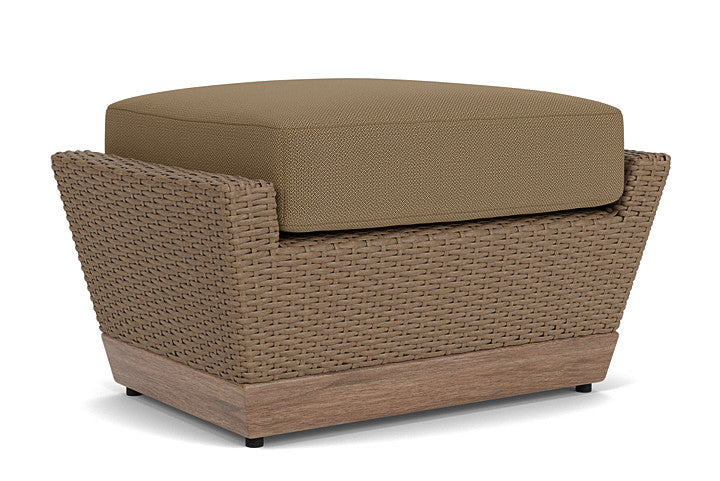 Lloyd Flanders - Charisma Ottoman In Brindle Finish With Reflections Straw Fabric - 4210175142053 view 1