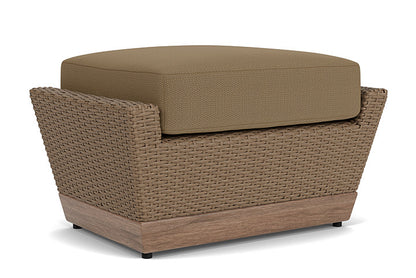 Lloyd Flanders - Charisma Ottoman In Brindle Finish With Reflections Straw Fabric - 4210175142053 view 1