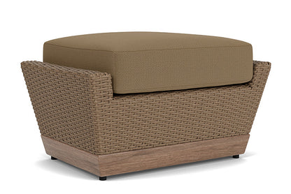 Lloyd Flanders - Charisma Ottoman In Brindle Finish With Reflections Straw Fabric - 4210175142053 view 2