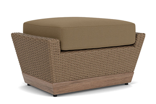 Lloyd Flanders - Charisma Ottoman In Brindle Finish With Reflections Straw Fabric - 4210175142053 view 2