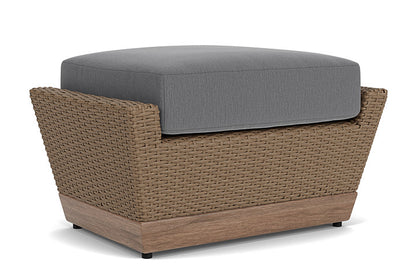 Lloyd Flanders - Charisma Ottoman In Brindle Finish With Remy Graphite Fabric - 4210175142003 view 1