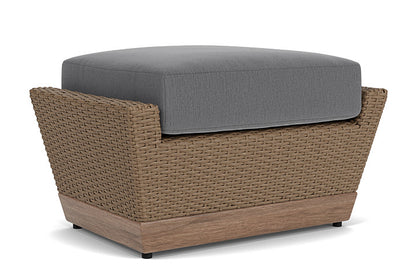 Lloyd Flanders - Charisma Ottoman In Brindle Finish With Remy Graphite Fabric - 4210175142003 view 2