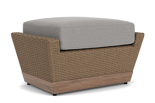 Lloyd Flanders - Charisma Ottoman In Brindle Finish With Remy Shadow Fabric - 4210175142004 view 2
