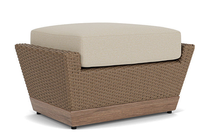 Lloyd Flanders - Charisma Ottoman In Brindle Finish With Rumba Straw Fabric - 4210175142008 view 1