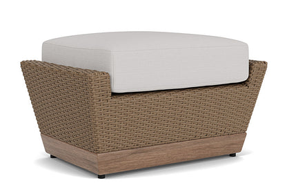 Lloyd Flanders - Charisma Ottoman In Brindle Finish With Sailcloth Seagull Fabric - 421017514W61 view 1