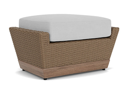 Lloyd Flanders - Charisma Ottoman In Brindle Finish With Sandberg Dove Fabric - 4210175142022 view 2