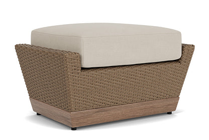 Lloyd Flanders - Charisma Ottoman In Brindle Finish With Sandberg Flax Fabric - 4210175142027 view 2