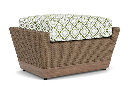 Lloyd Flanders - Charisma Ottoman In Brindle Finish With Savannah Green Fabric - 4210175142064 view 2